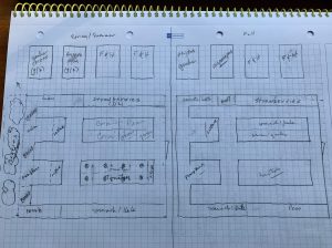 Journal noting crop locations. Photo: R Morini